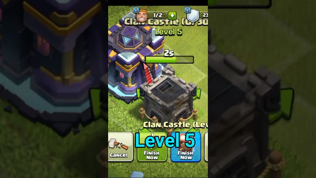 Clash of clans clan castle all level #shorts #coc #viral