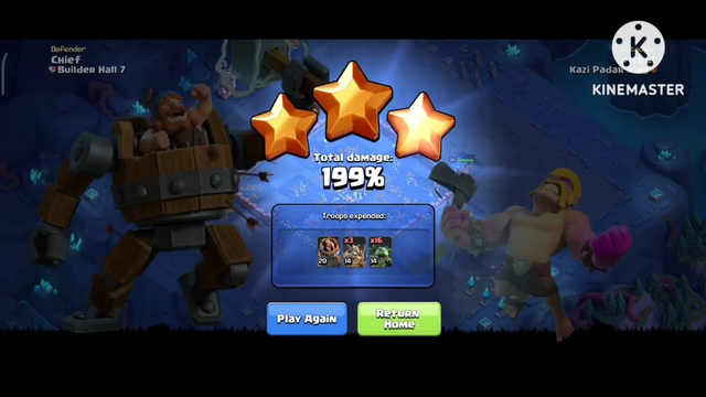 EASILY THREE STAR ON BONANZA CHALLENGE IN CLASH OF CLANS.....