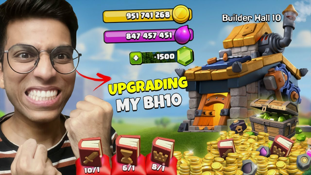 let's SPEND everything to upgrade Builder Hall 10 (Clash of Clans)