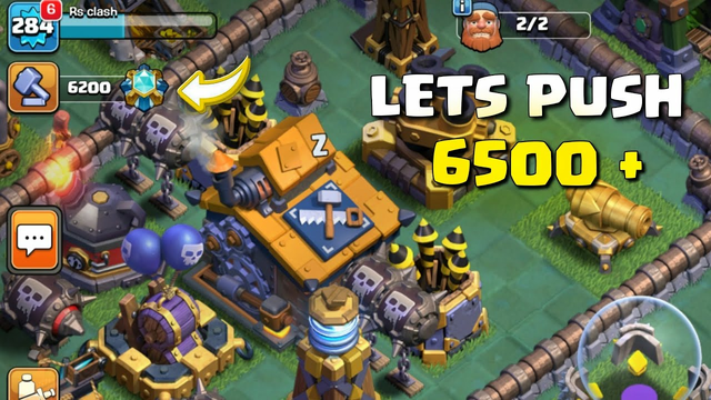 0 - 6200 Trophy Pushing in Builder Base 2.0 (Clash of Clans) Live