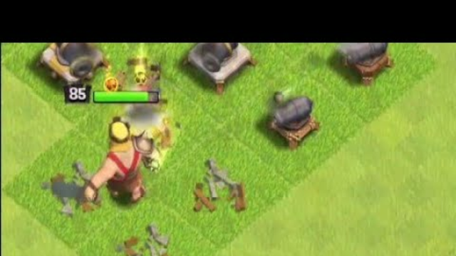 Max Barbarian King Vs All levels Canons  Clash Of Clans #clashofclans #coc #shorts