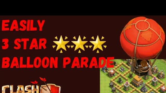 COC |Clash of clans |Balloon Parade |Easily 3 star Balloon parade practice Map |Coc New challenge |