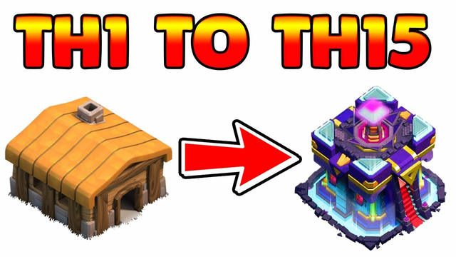 Ultimate Clash of Clans Evolution: Townhall 1 to Townhall 15 in 1 Hour! Exclusive 2023 Gameplay