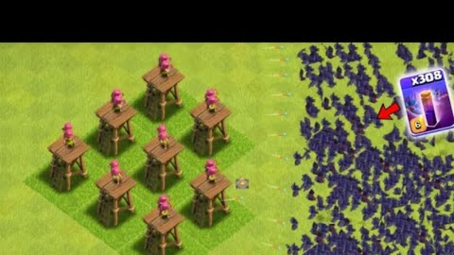 Archer tower vs Bat Spell | Clash Of Clans |