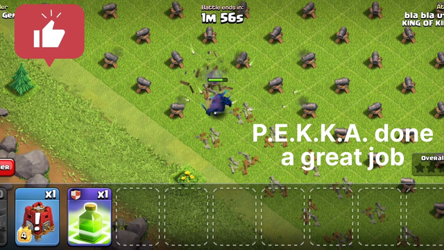 1 Max P.E.K.K.A Vs 200 Canons || Clash of clans|| Exciting battle