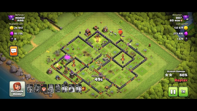 clash of clans coc fight