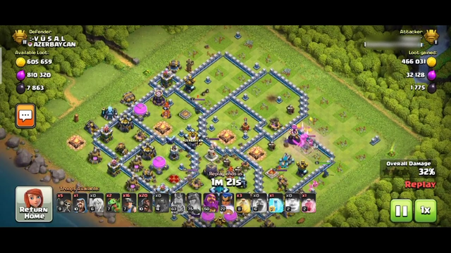 clash of clans recall attack