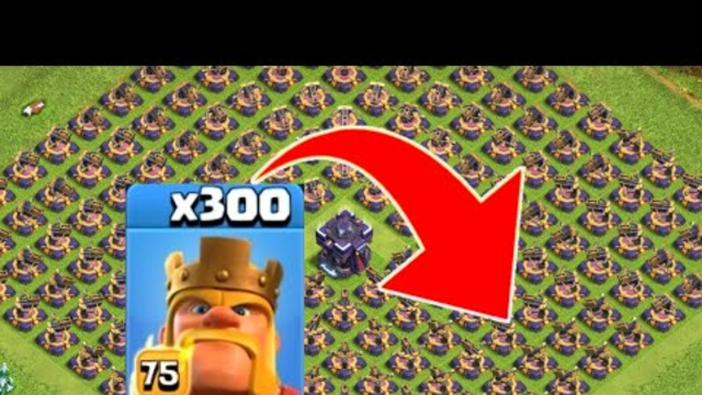 300 Barbarian King VS 300 Ancient Artillery Challenge | Clash of Clans Amazing Video