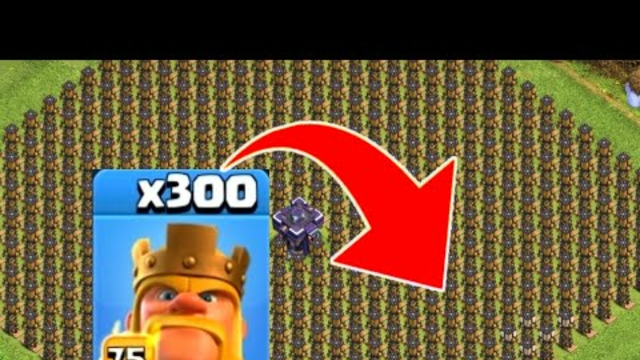 300 Barbarian King VS 300 Tesla Tower2 MB Challenge | Clash of Clans Amazing Video