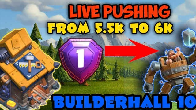 Clash Of Clans Live | Coc Live | Live Puhsing In Builderhall 2.0
