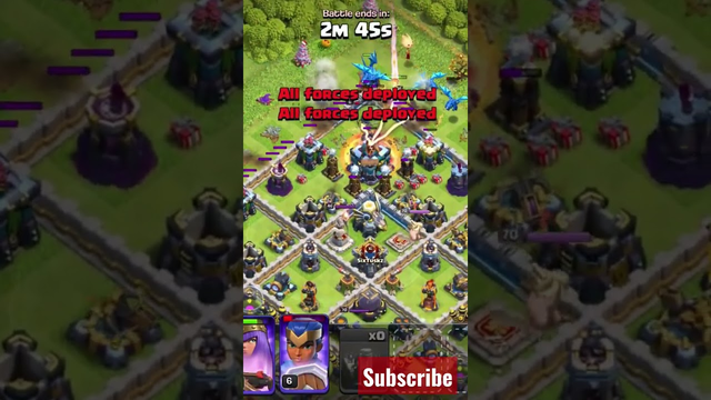clash of clans !! town hall destroy