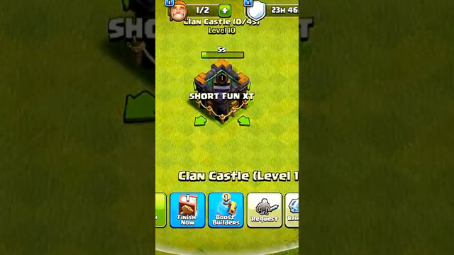"Clan Castle 1 to Max level upgrade" || Clash of clans || #coc #shortvideo #minishorts ##shorts
