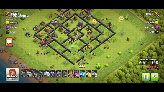 gaming video || Clash of clans world || town hall 9 || how to attack properly and earn coins || 360