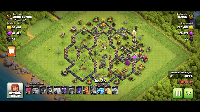 gaming video || Clash of clans world || town hall 9 || how to attack properly and earn coins || 362