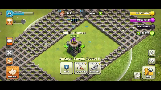 clash of clans archer tower level 1 to max level