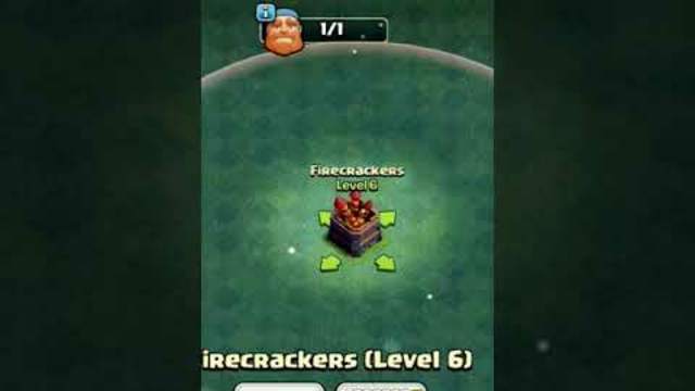Clash of clans FireCrackers upgrade into max