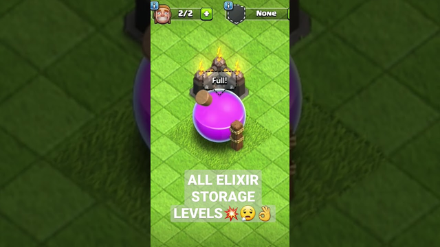 ALL ELIXIR STORAGE LEVELS IN CLASH OF CLANS #supercell #coc #upgrade #builders #elixirstorage