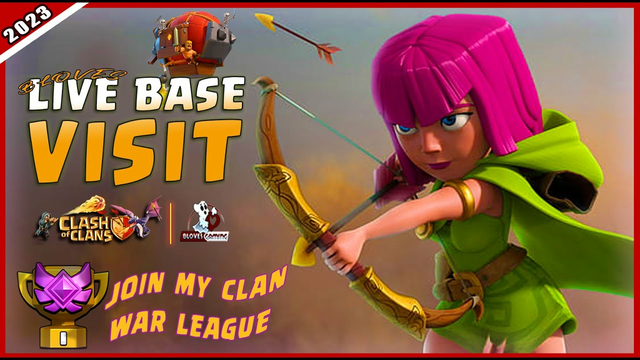 COC LIVE | Join my CLAN WAR LEAGUE | Clash of clan Live Base Visiting & CWL Tips | Coc new events