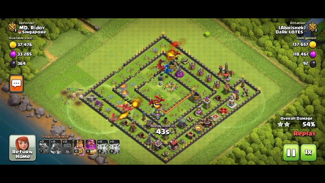 Clash of clans || Attack on TH 12 base ||