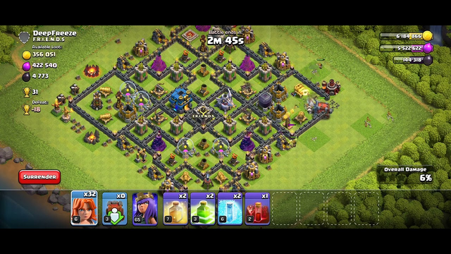 Clash of Clans: Use 35 Valkyrie to 3 Star a Low Level Base