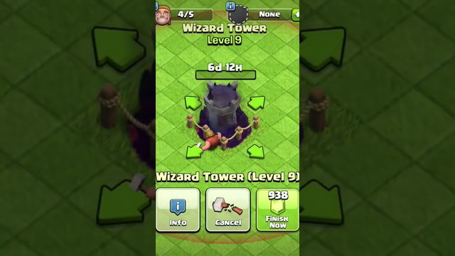 Clash of clans Update Max Level Wizard Tower | #viral #shorts