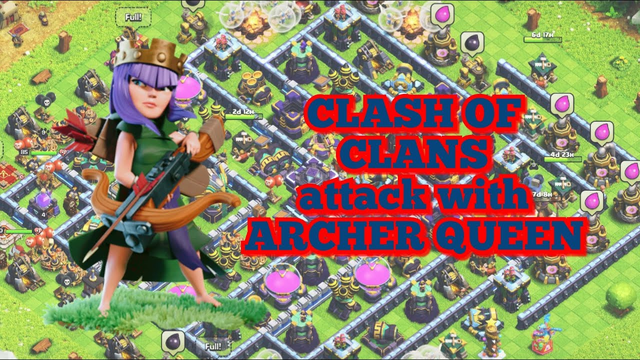 Attack with Archer queen - Clash Of Clans | Walkthrough #gameplay