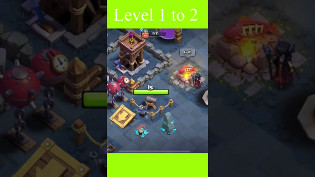 Clash of clans Builder hall Upgrade cannon level 2 in coc Sumit0007 #clashofclans