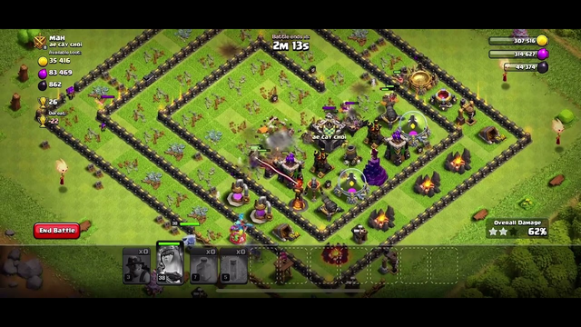Clash of clans attack video like and subscribe