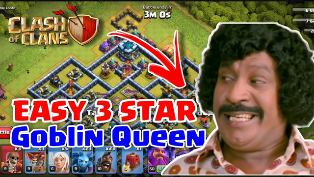 Easy 3 Star in Tamil | Goblin Queen Challenge | Clash Of Clans Tamil