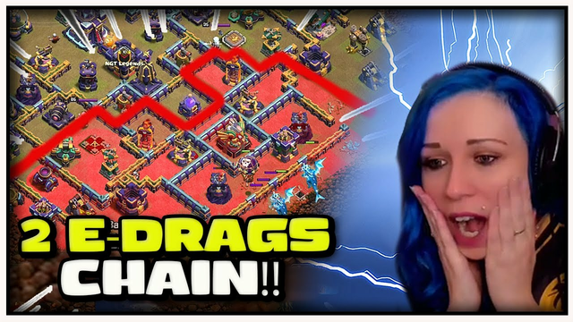 2 E-DRAGS Take Out HALF OF THE BASE | Clash of Clans