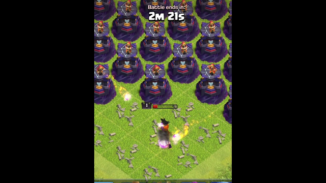 Goku Vs Wizard Tower in Clash of clans #clashofclans #coc #shorts