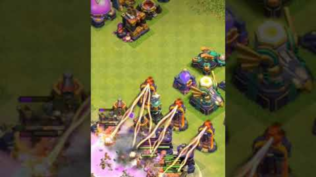 50 super Valkyrie vs all max defence clash of clans #clashworlds #shortvideos #viral #gaming #coc