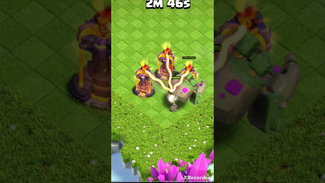 Max Mountain Golem Vs 3X Inferno Tower - clash of clans