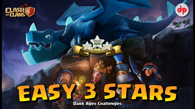 Easy 3 Stars | Dark Ages Challenges [ Clash of Clans ]