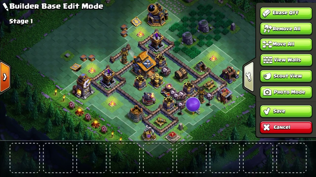 Clash of Clans: Builder Base all walls upgraded 07/06/2023. Used a large number of CWL medals. Lol!