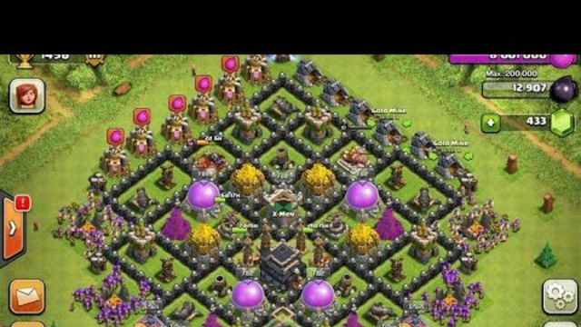 CLASH OF CLANS TOWN HALL LEVEL 9 MY COC ACCOUNT