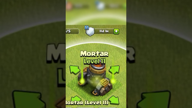 Mortar bomb Level 1 to Max - Clash of clans #clashofclans#viral #youtube