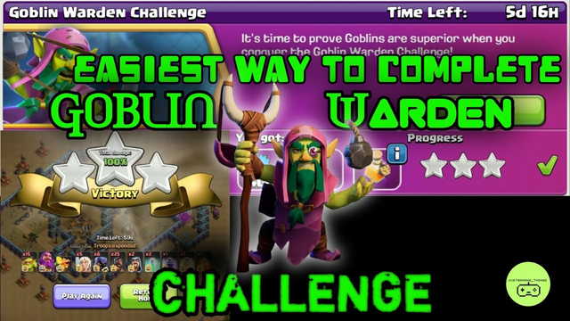 HOW TO COMPLETE NEW GOBLIN-WARDEN CHALLENGE IN CLASH OF CLANS