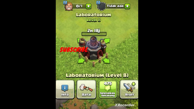 Laboratory All Level + Animations + Cost + TH Level + Time | Clash of Clans #shorts