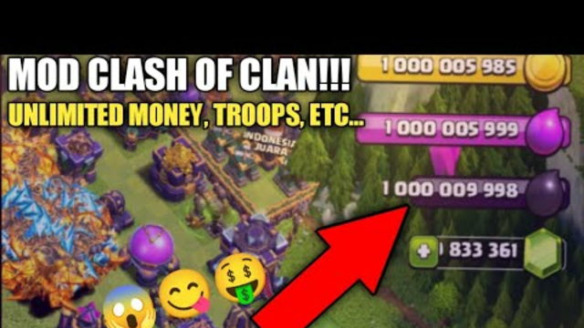 Mod Clash of clans 2023 unlimited Money etc...