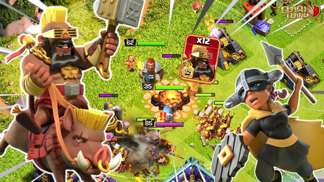 NEW Queen Charge *SUPER HOGS* Strategy WRECKS Bases After UPDATE | Clash Of Clans