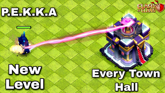 New Level P.E.K.K.A vs Every Town Hall - Clash of clans