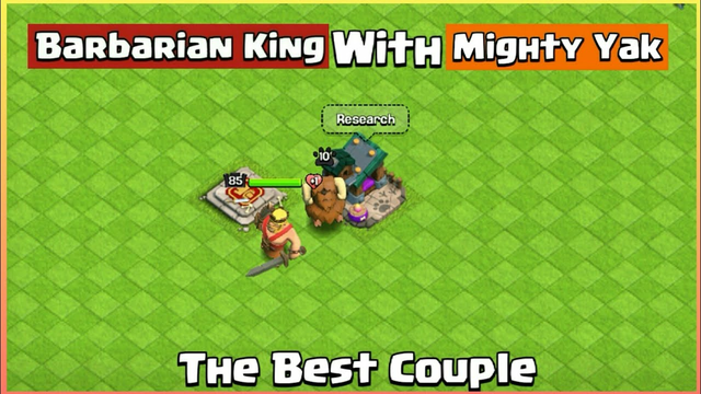 Barbarian king with mighty yak pet VS defense | Clash of Clans