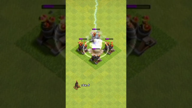 Max Lightning Spell vs. Every Level Air Defense | Clash of Clans
