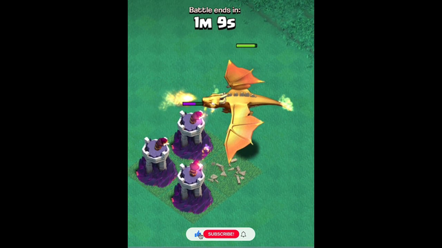 Golden Dragon Vs Wizard Tower in clash of clans #clashofclans #coc #shorts