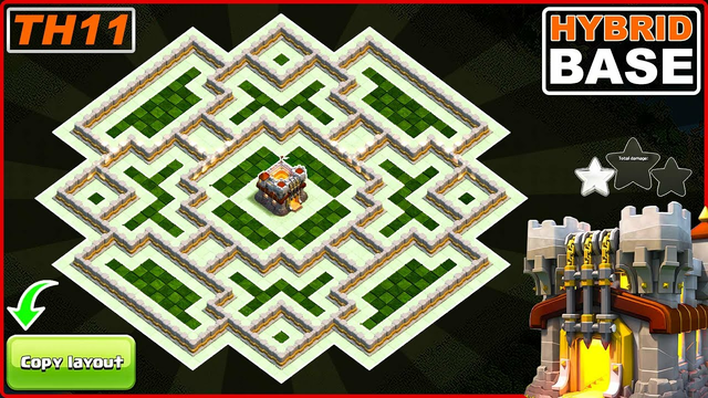 NEW Town Hall 11 (TH11) Hybrid base 2023 COPY LINK - Clash of Clans