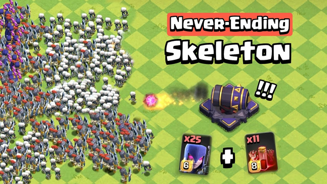 700 Skeletons Army | Clash of Clans
