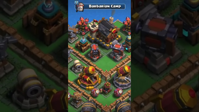 What My Clans Barbarian Camp In Clash Of Clans! #clashofclans #viral #tiktok