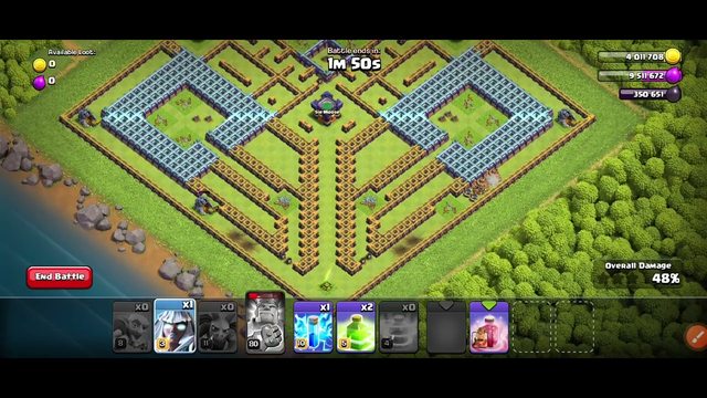 COC|Clash of Clans|Goblin The King|3 Stars Easily