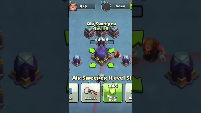 Maxing Air Sweeper in Clash of Clans #coc #clashofclans #upgrade #levelup